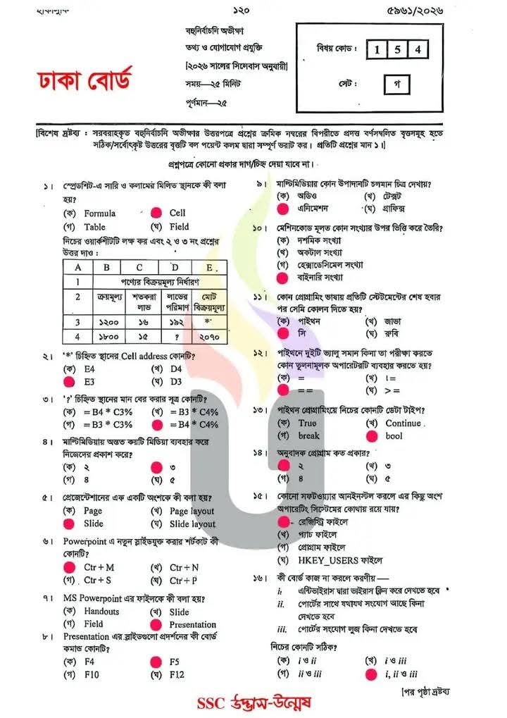 প্রশ্নপত্র